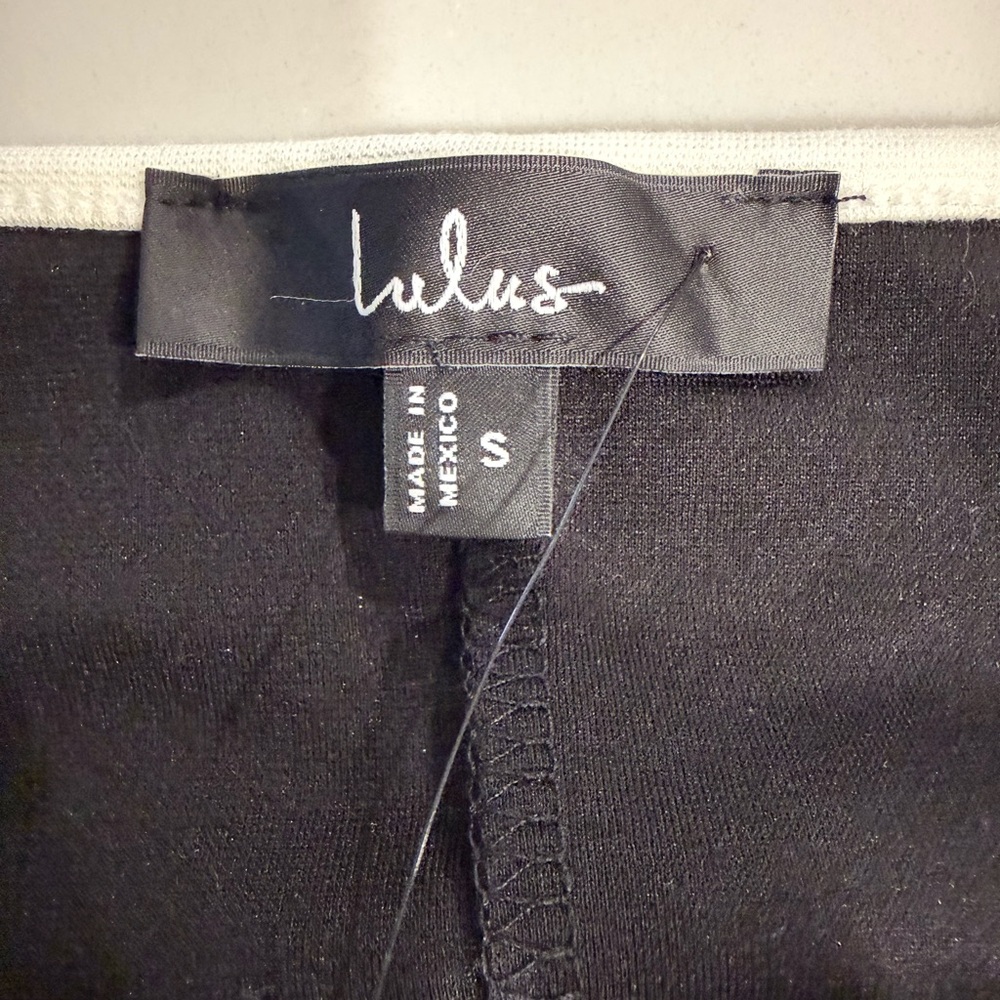New Lulus Cutest Allure Black Bow Square Neck Sleeveless Mini Dress-Size Small - Picture 7 of 12